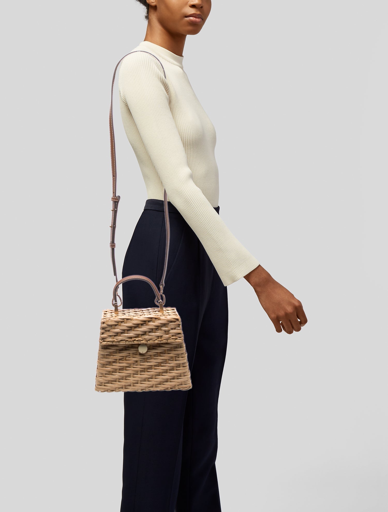 Cult Gaia Raffia Shoulder Bag w/ Tags