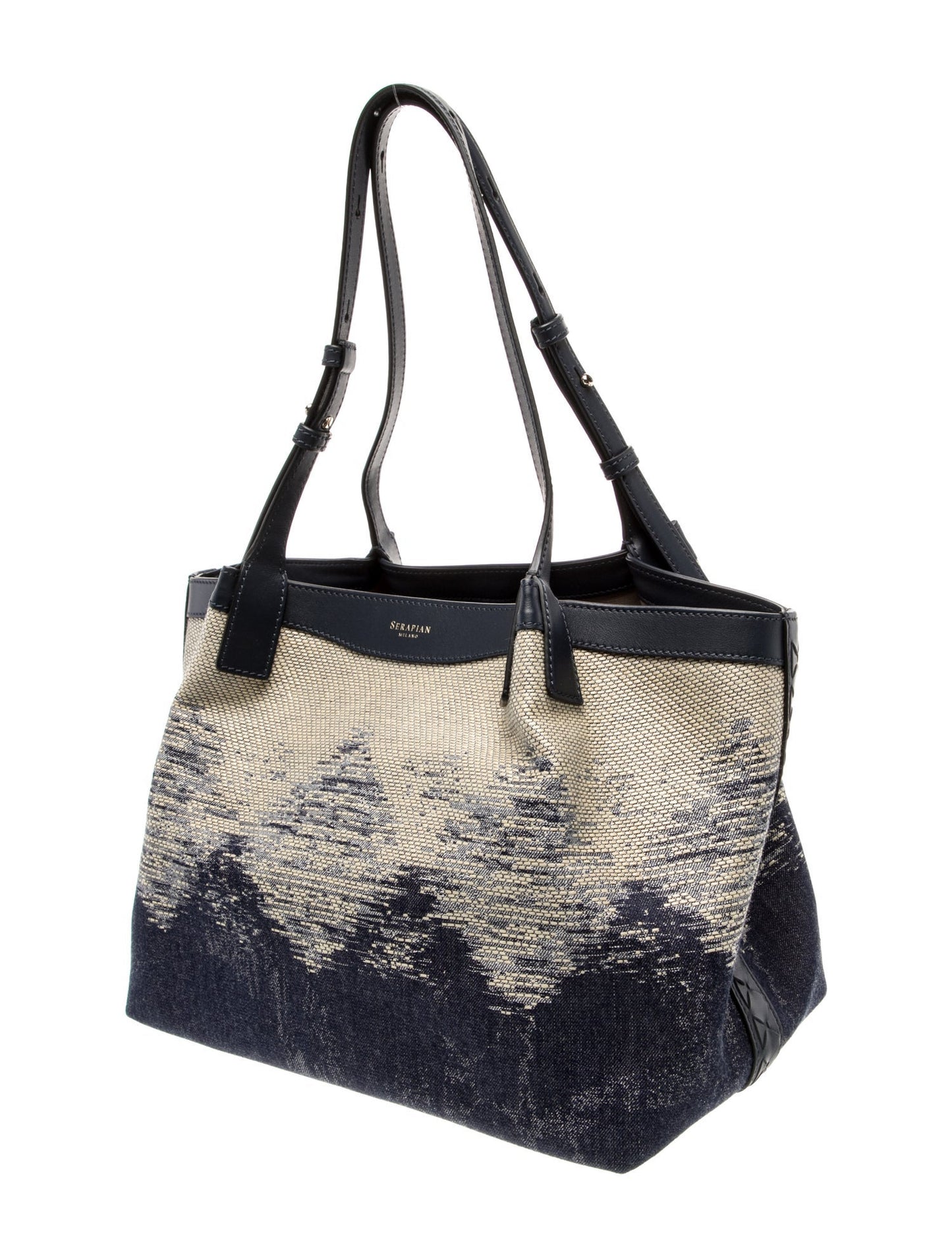 Serapian Leather Secret Tote Bag Small