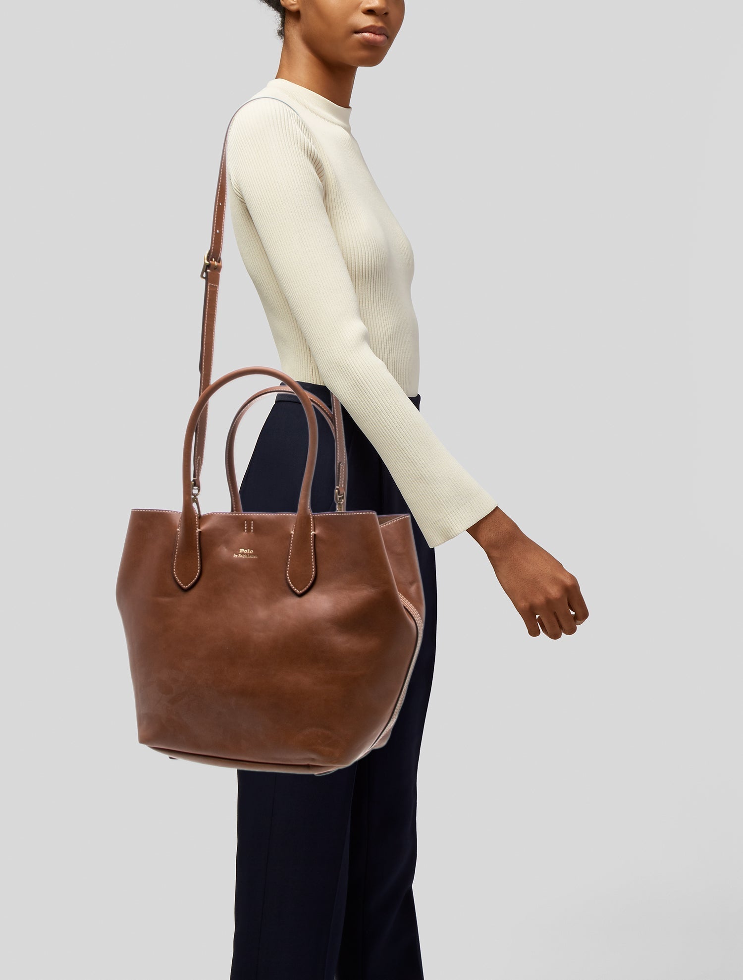 Polo Ralph Lauren Leather Tote w/ Tags