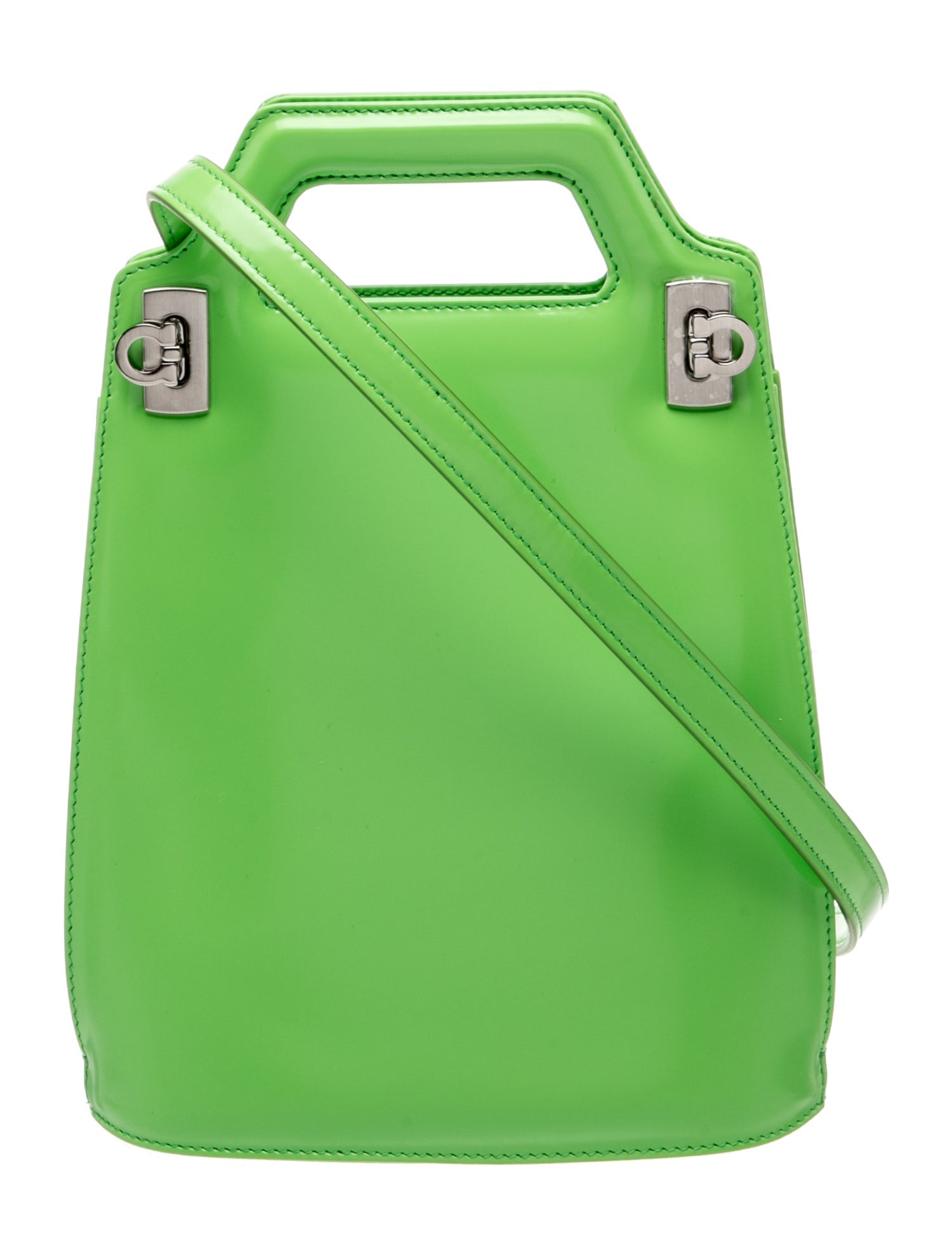 Ferragamo Leather Top Handle Bag