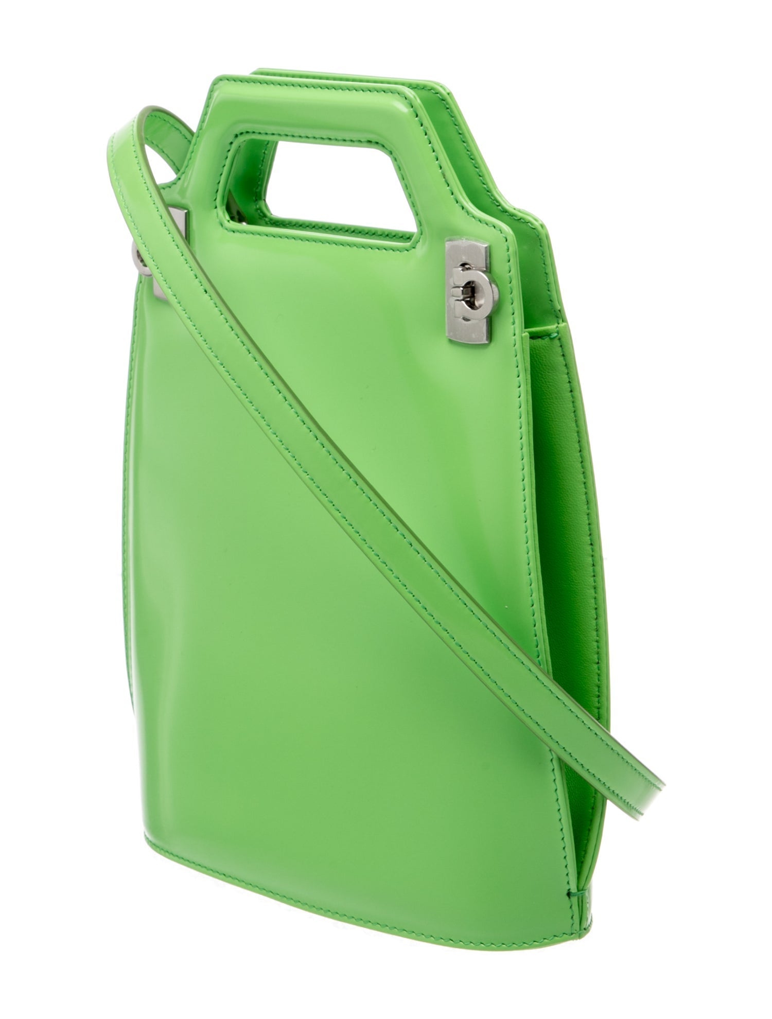 Ferragamo Leather Top Handle Bag