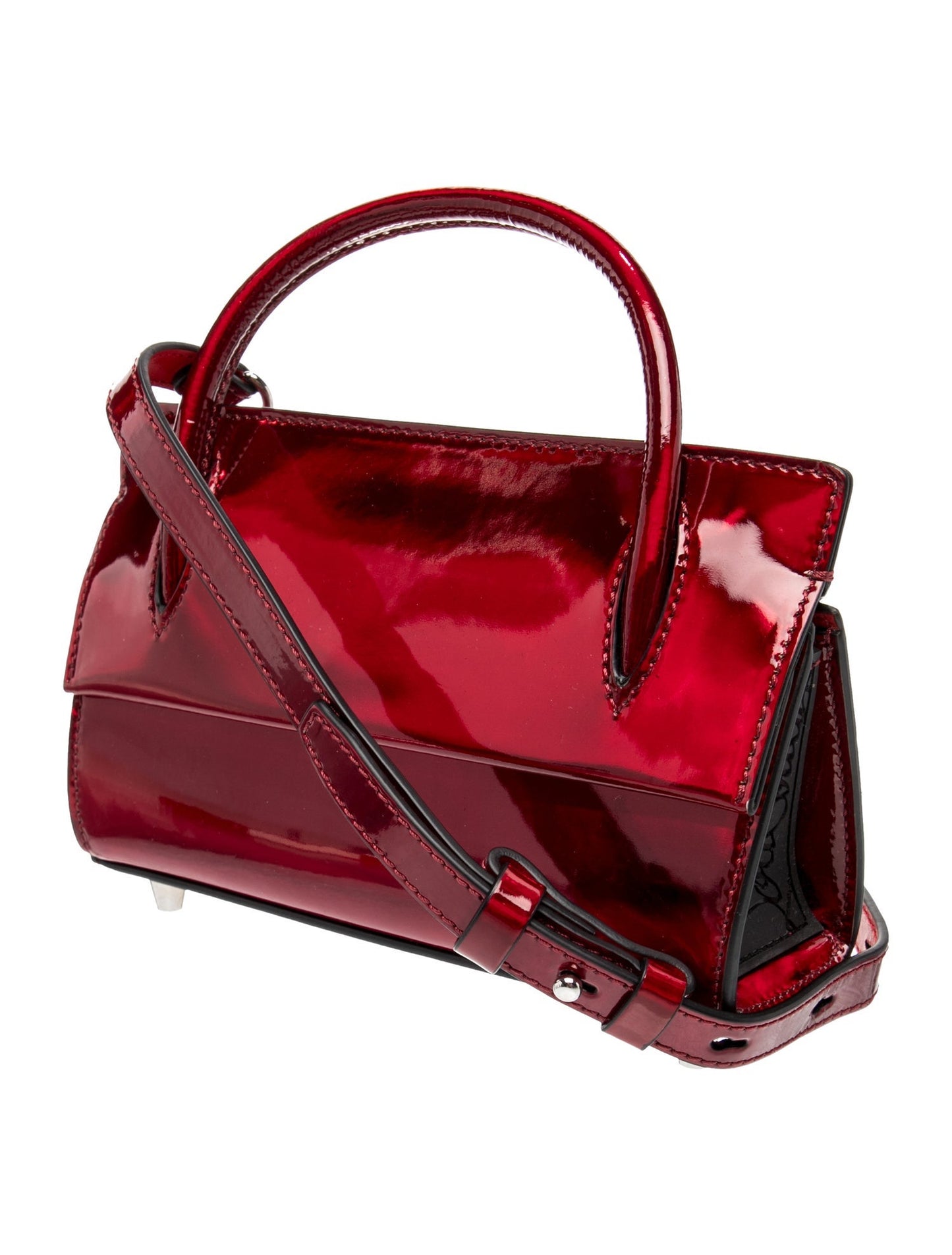 Christian Louboutin Patent Leather Paloma Baguette