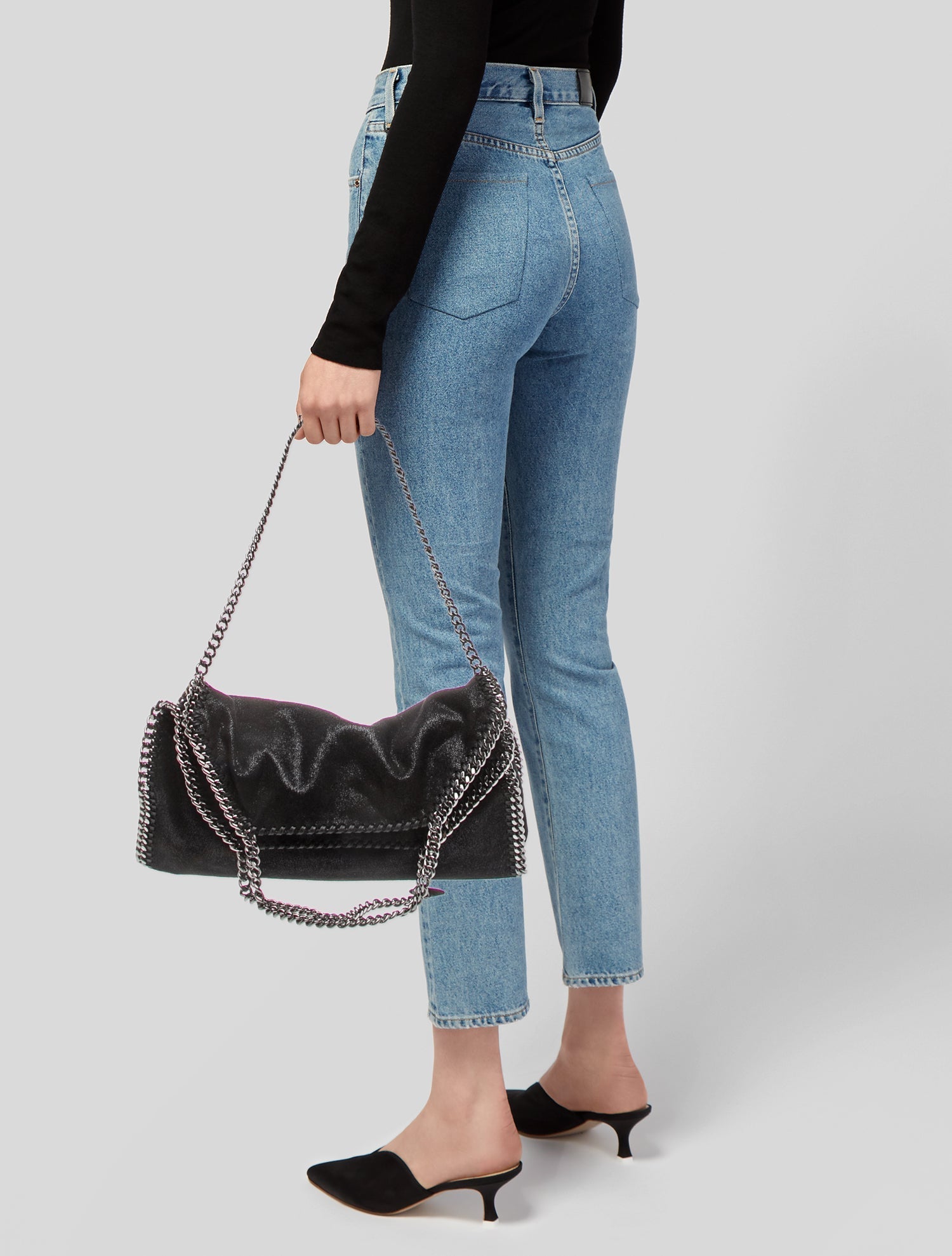 Stella McCartney Vegan Suede Top Handle Bag