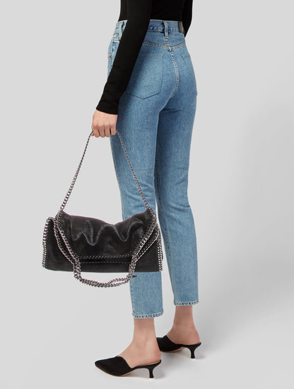 Stella McCartney Vegan Suede Top Handle Bag