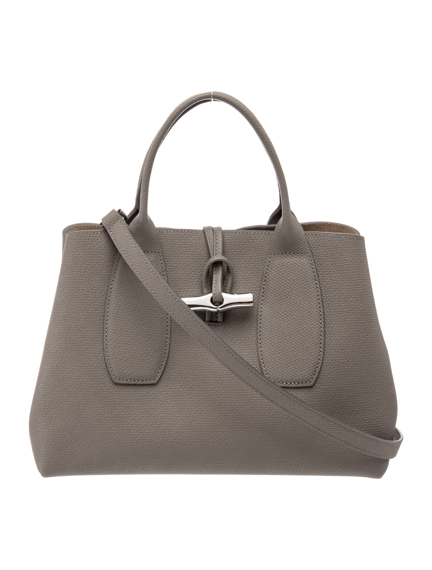 Longchamp Leather Top Handle Bag