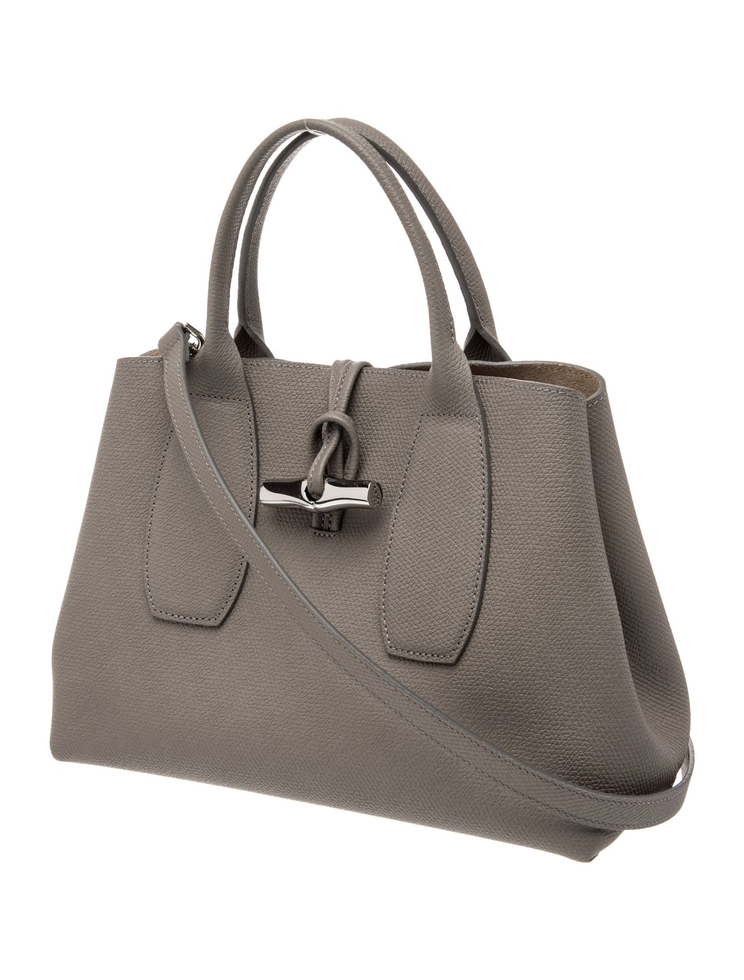 Longchamp Leather Top Handle Bag