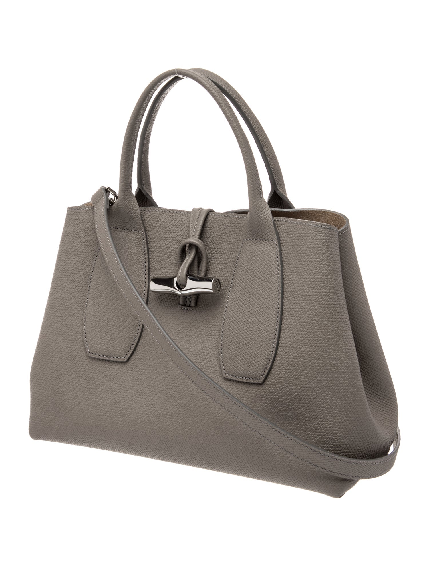 Longchamp Leather Top Handle Bag