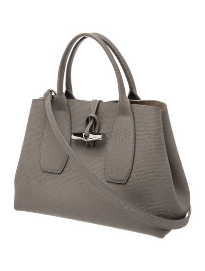 Longchamp Leather Top Handle Bag