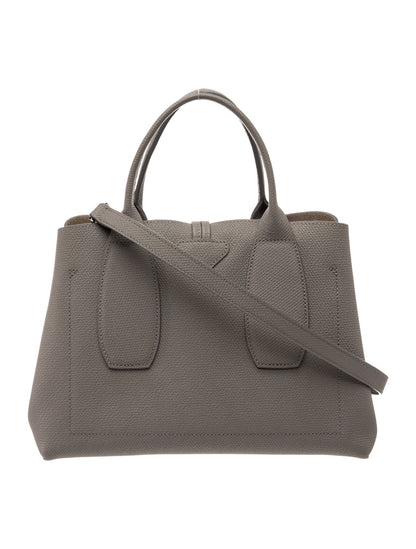 Longchamp Leather Top Handle Bag