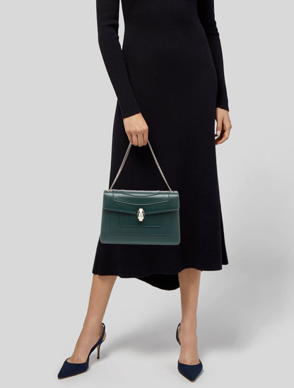 Bvlgari Leather Shoulder Bag