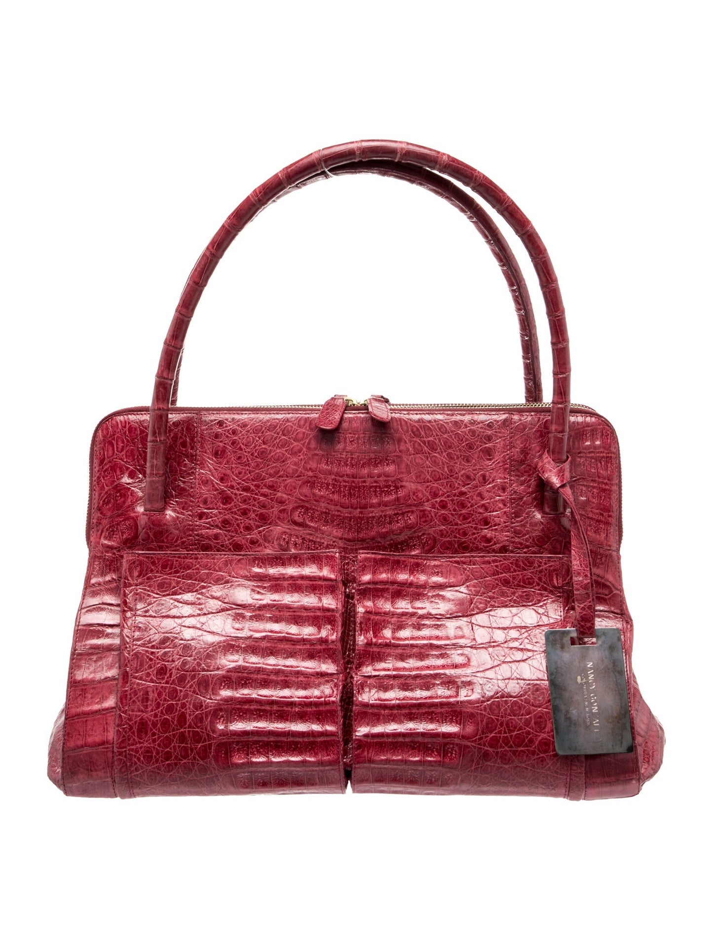 Nancy Gonzalez Crocodile Top Handle Bag