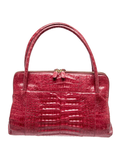 Nancy Gonzalez Crocodile Top Handle Bag