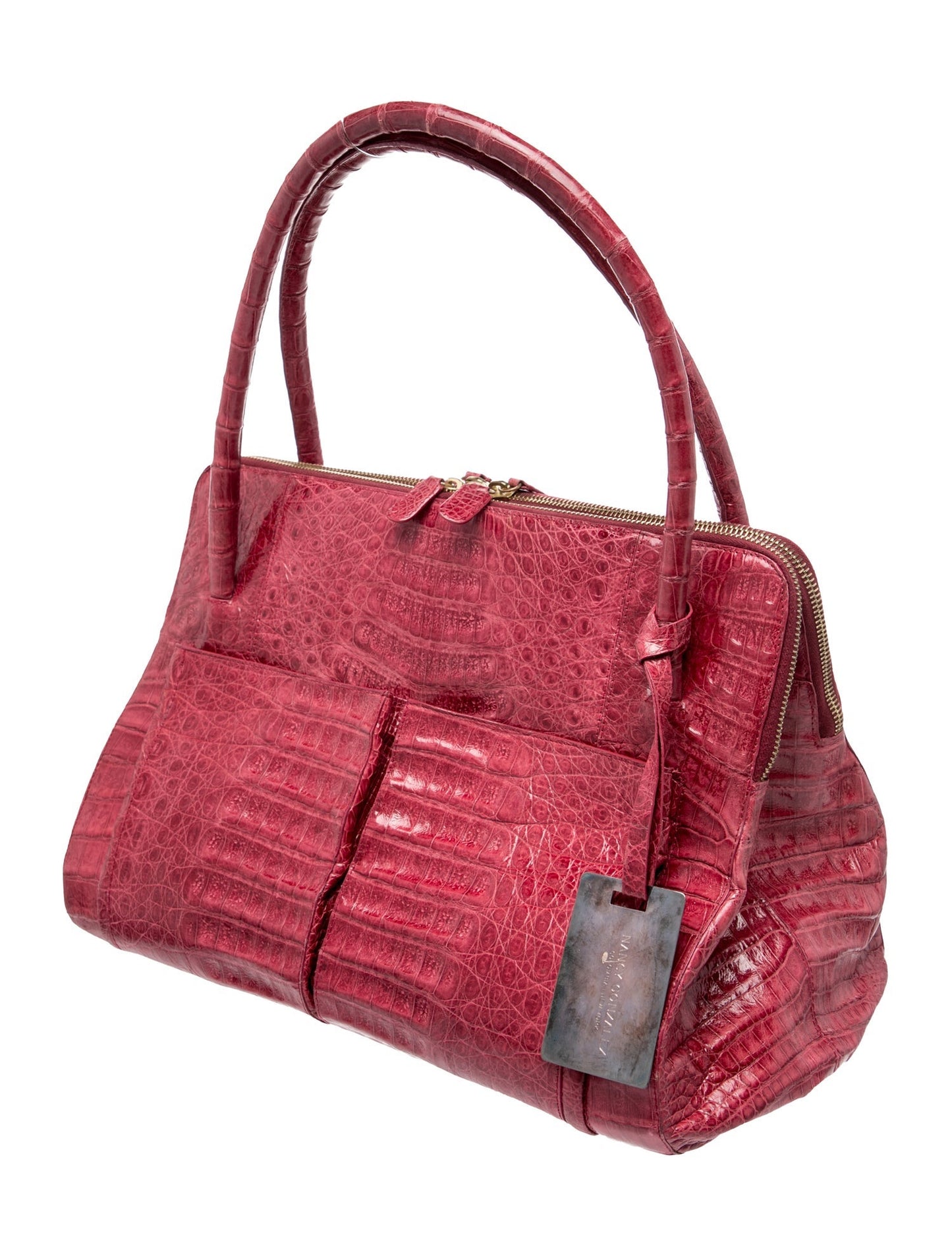 Nancy Gonzalez Crocodile Top Handle Bag