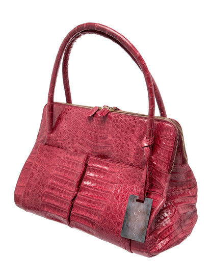 Nancy Gonzalez Crocodile Top Handle Bag