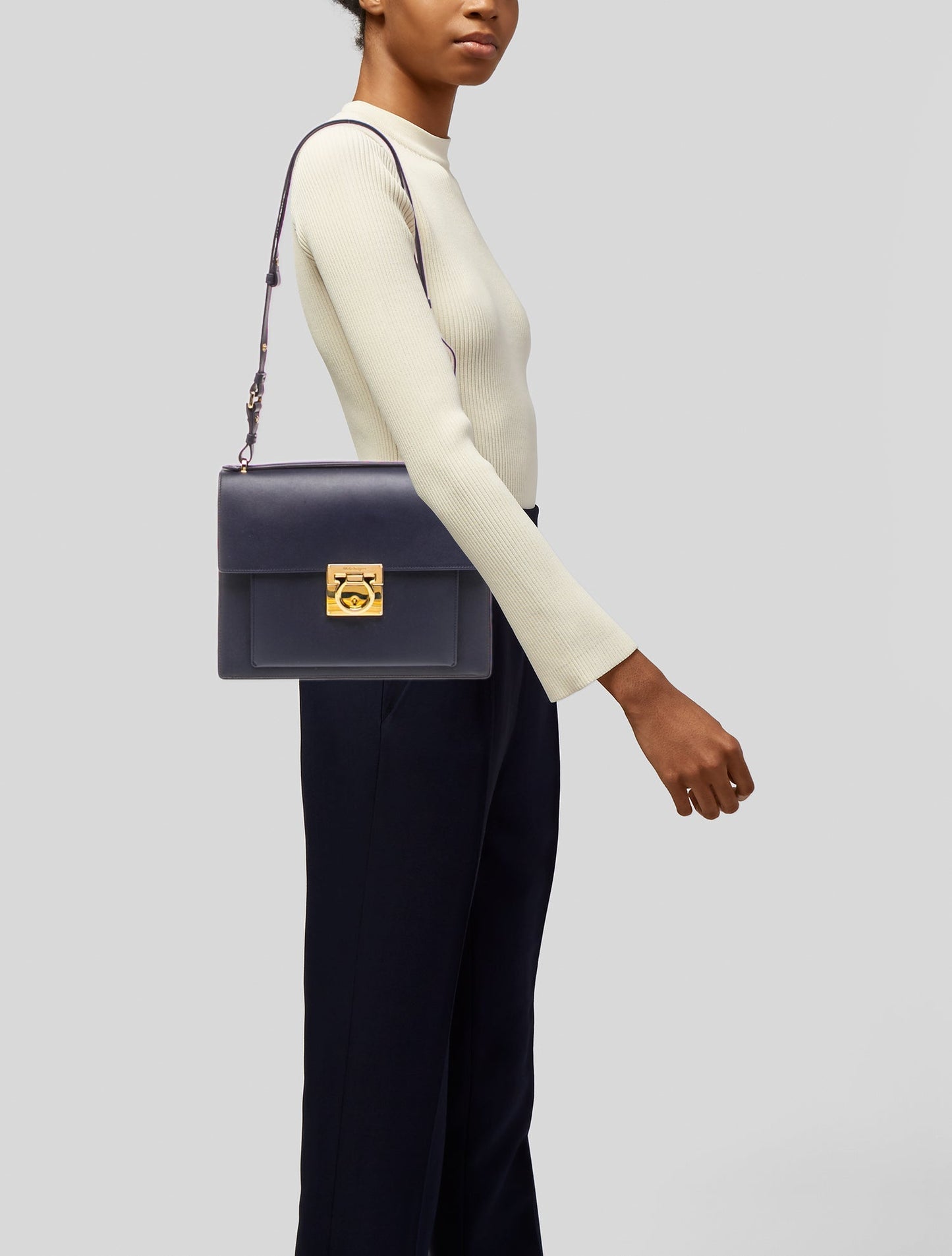 Salvatore Ferragamo Leather Shoulder Bag