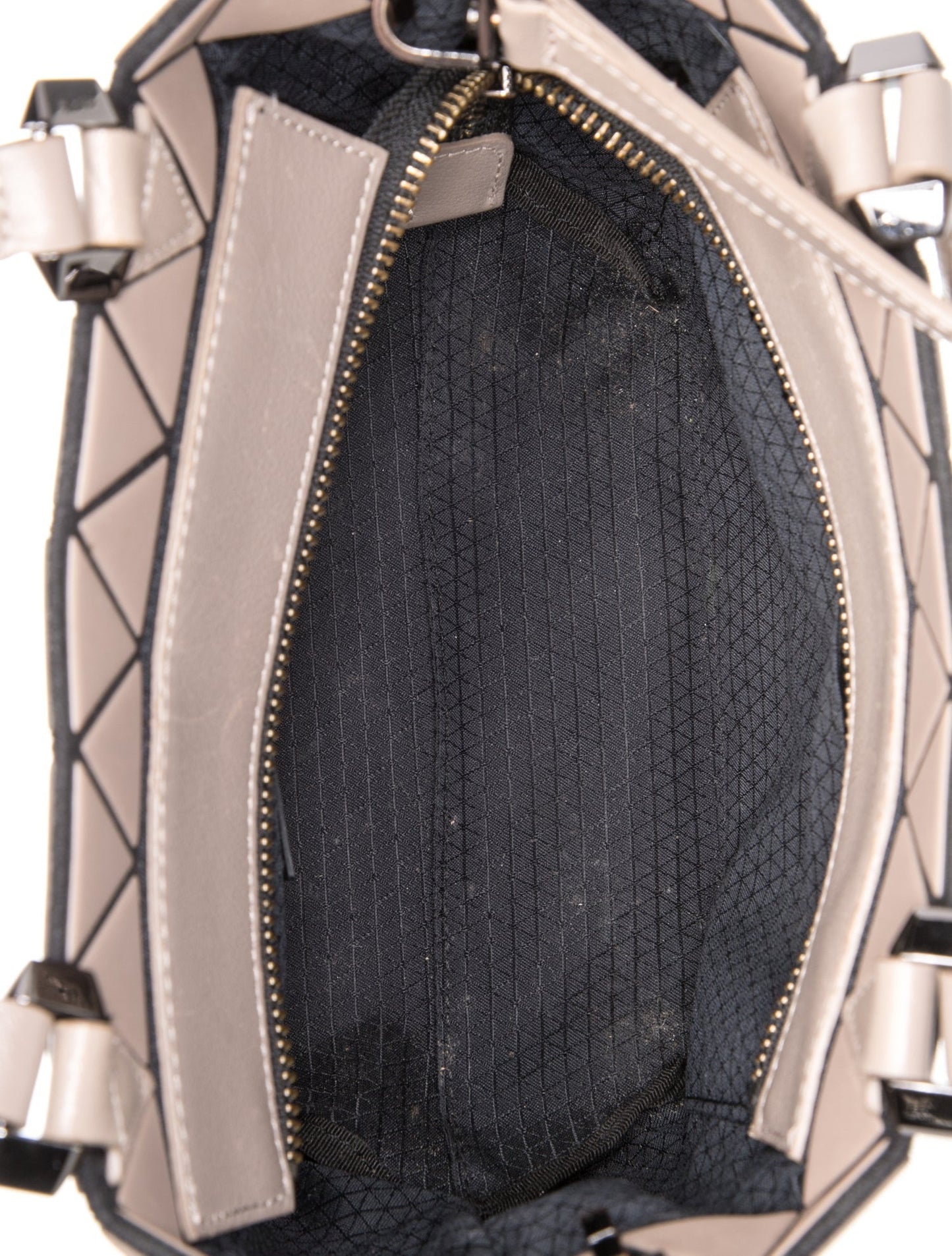 Bao Bao Issey Miyake Leather Top Handle Bag