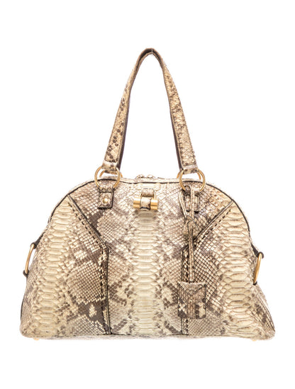 Yves Saint Laurent Rive Gauche Snakeskin Saint Laurent Muse Medium