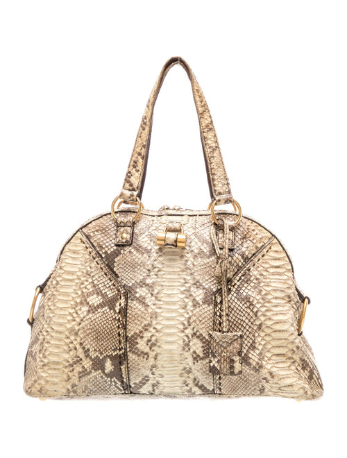 Yves Saint Laurent Rive Gauche Snakeskin Saint Laurent Muse Medium