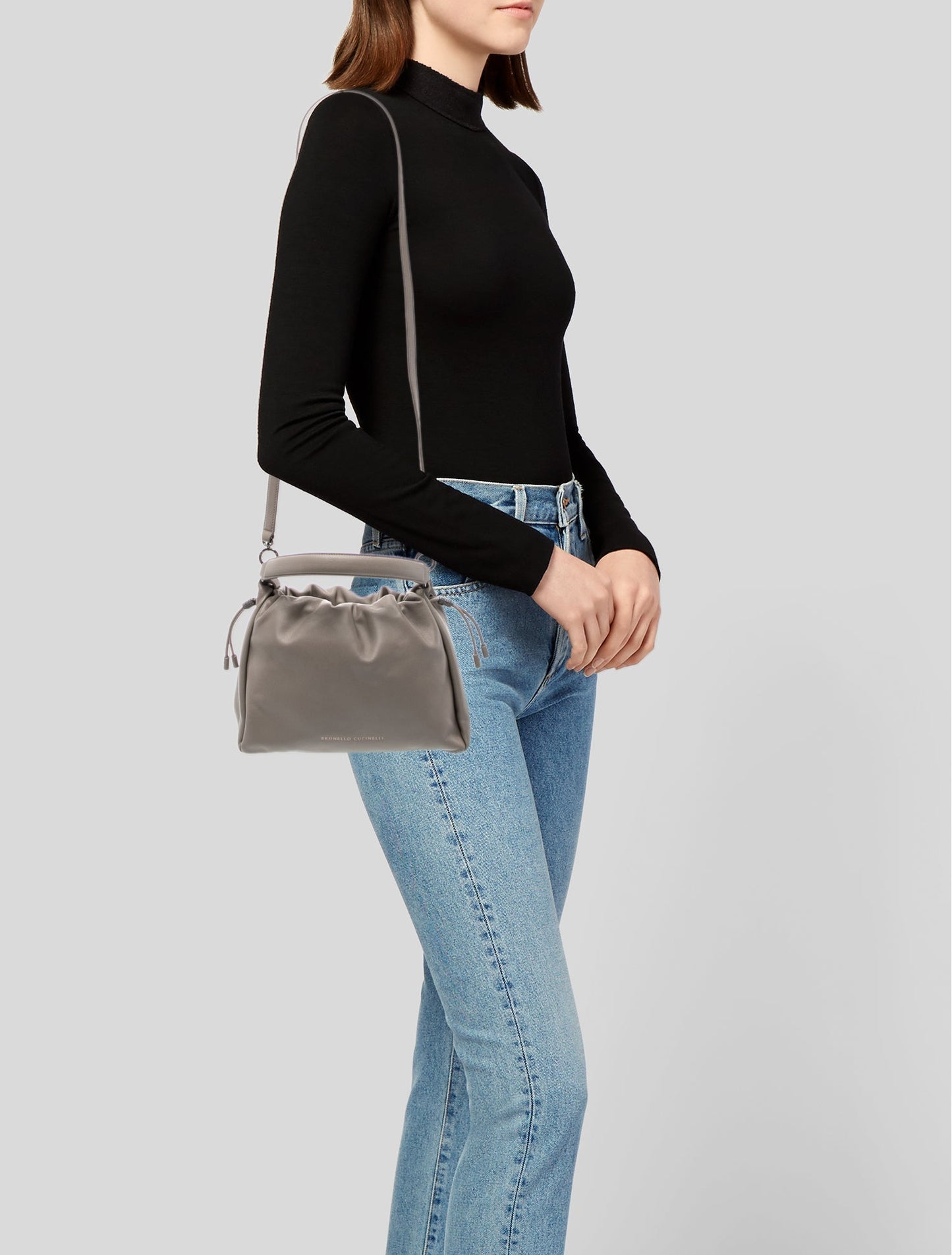 Brunello Cucinelli Leather Top Handle Bag w/ Tags