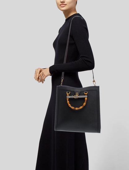 Gucci Leather Diana Tote Bag Large