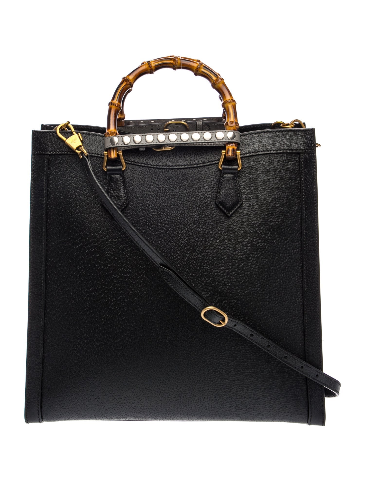 Gucci Leather Diana Tote Bag Large
