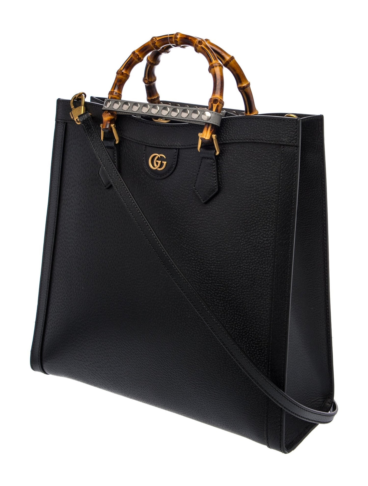 Gucci Leather Diana Tote Bag Large