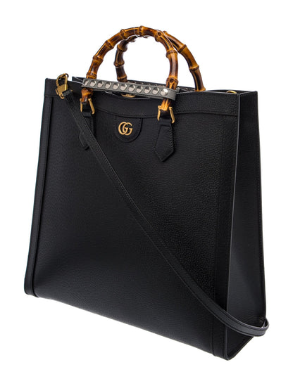 Gucci Leather Diana Tote Bag Large