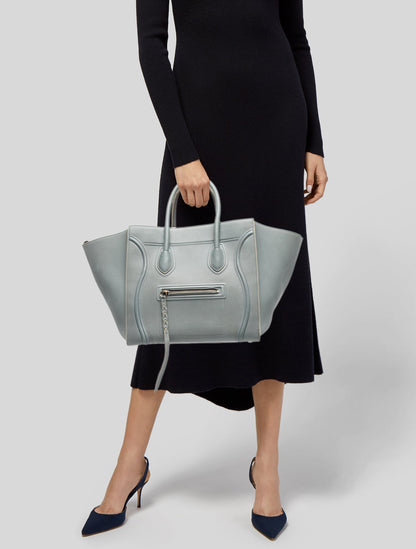 Celine Leather Luggage Phantom Medium