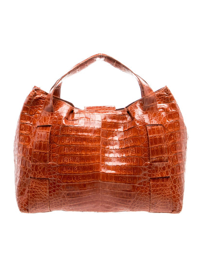 Nancy Gonzalez Crocodile Top Handle Bag