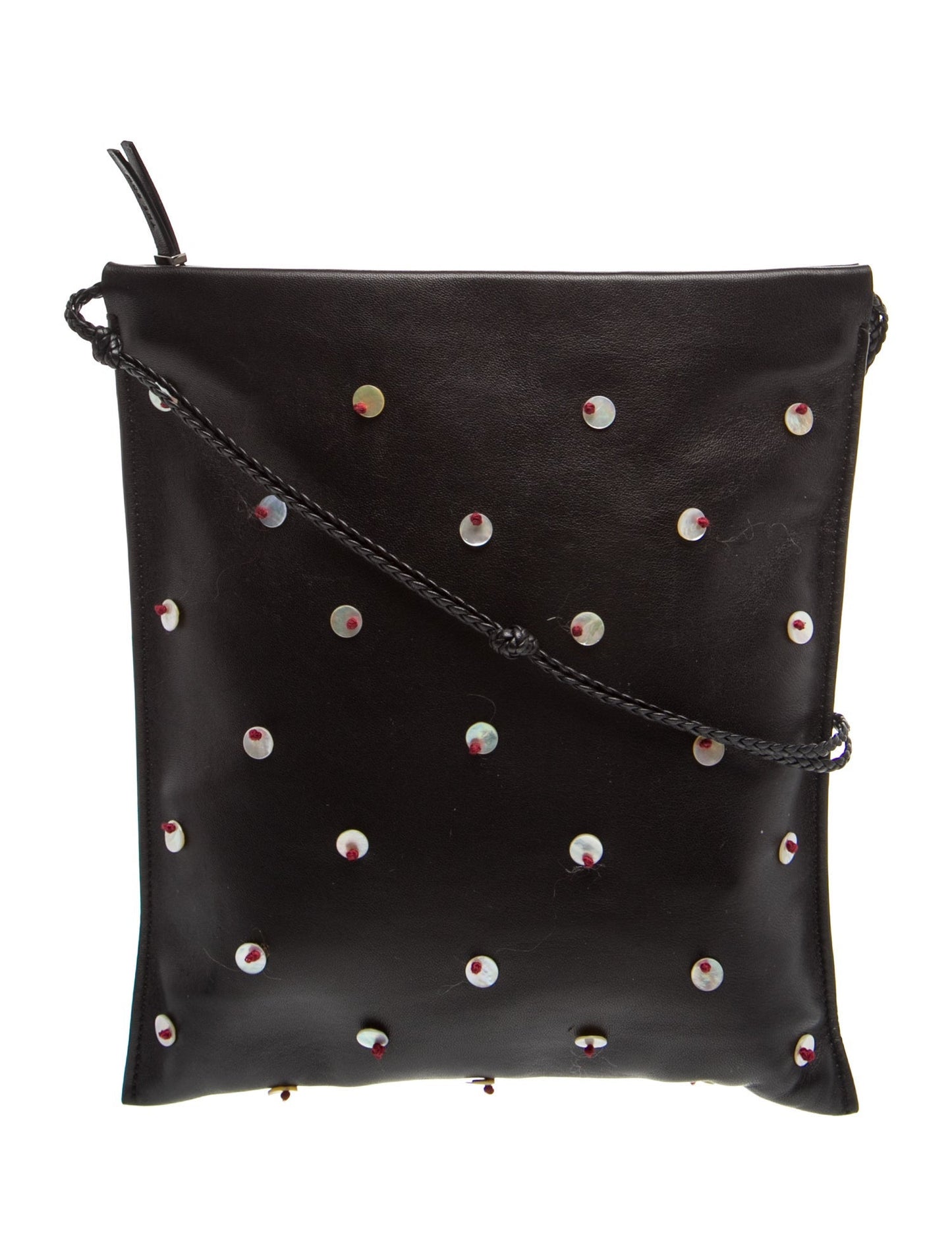 The Row Leather Polka Dot Crossbody Bag