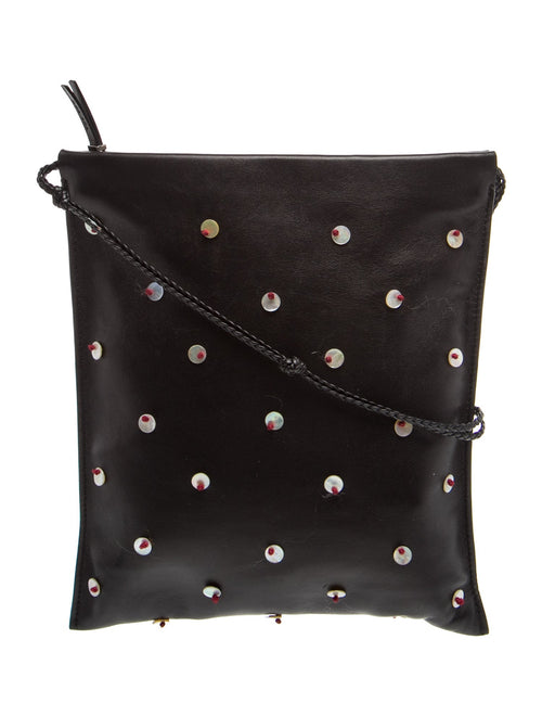 The Row Leather Polka Dot Crossbody Bag