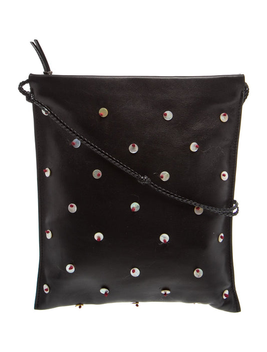 The Row Leather Polka Dot Crossbody Bag