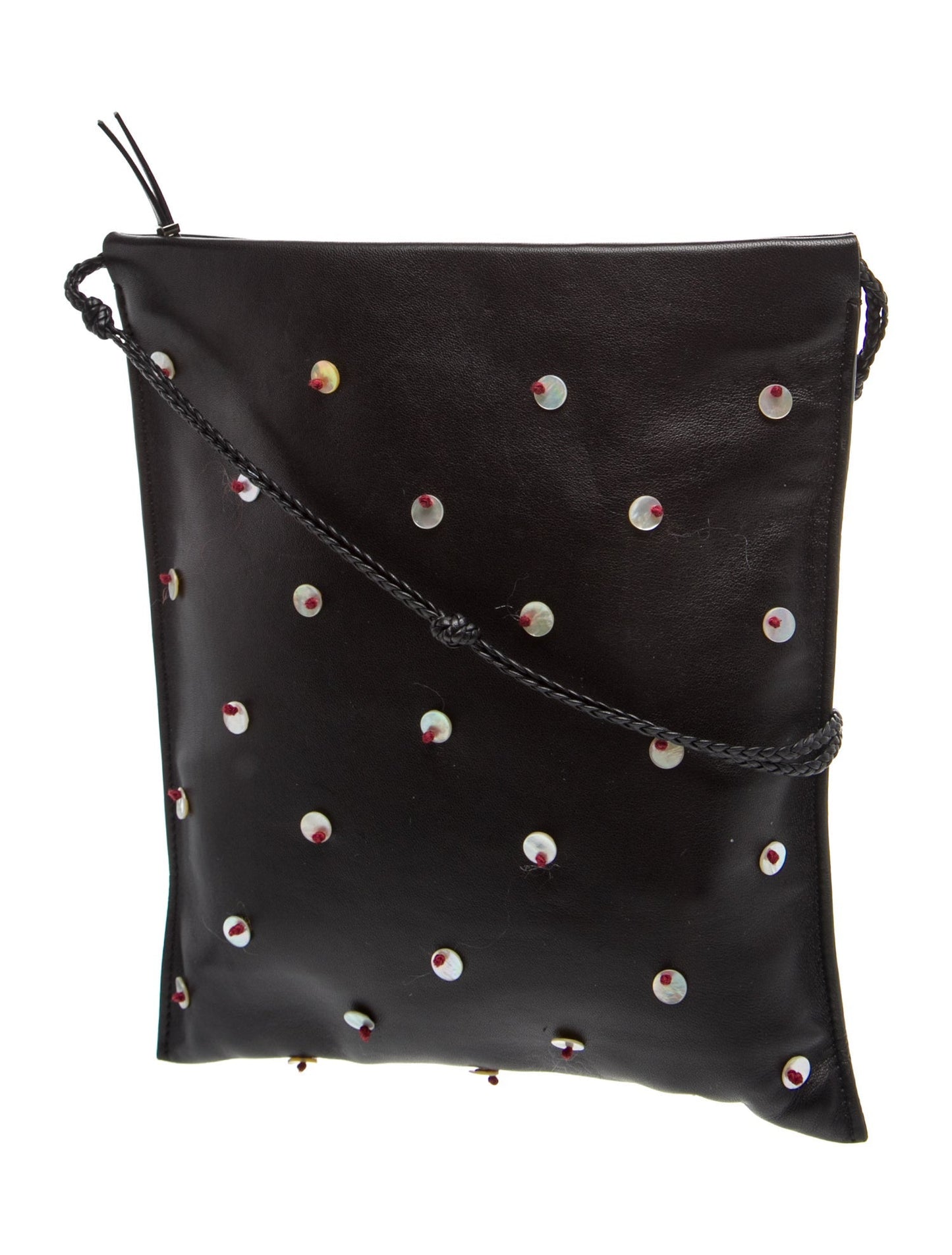 The Row Leather Polka Dot Crossbody Bag