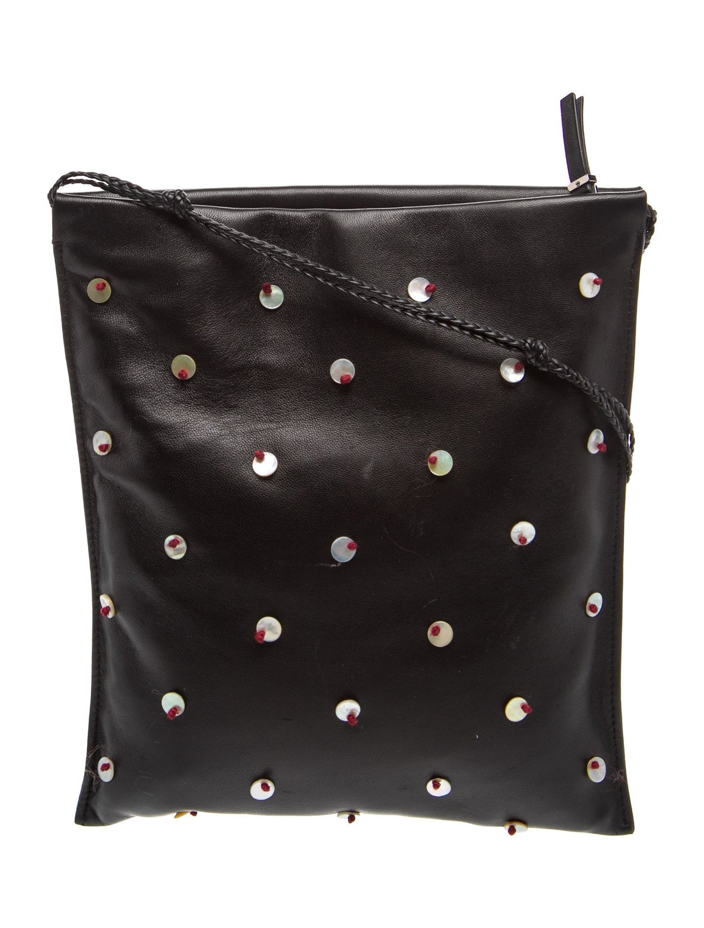 The Row Leather Polka Dot Crossbody Bag