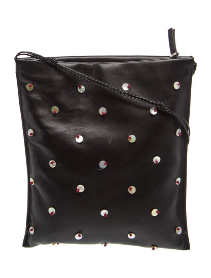 The Row Leather Polka Dot Crossbody Bag