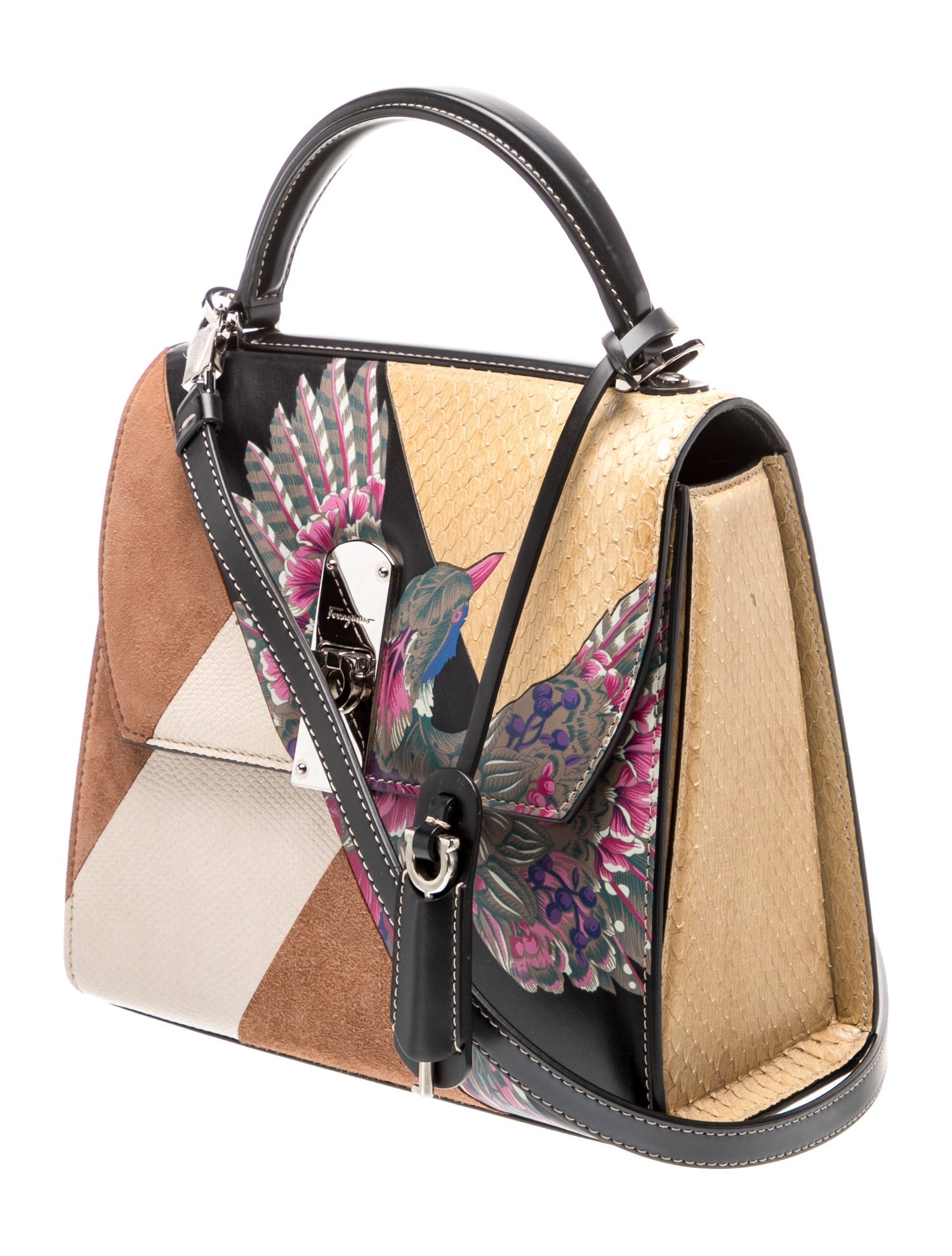 Salvatore Ferragamo Leather Top Handle Bag