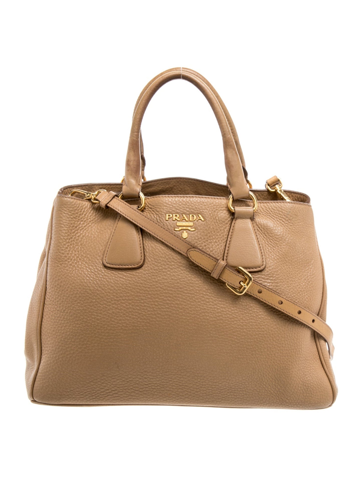 Prada Vitello Daino Leather Top Handle Bag