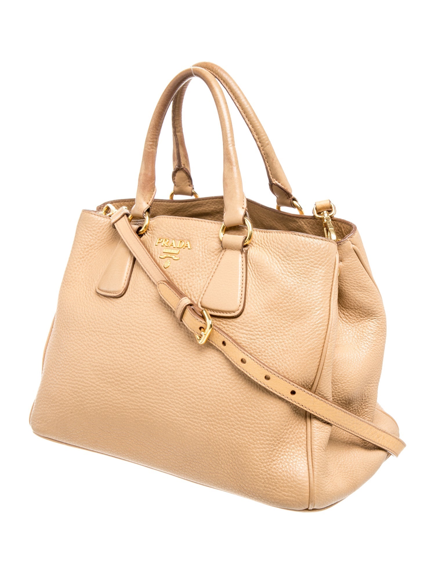 Prada Vitello Daino Leather Top Handle Bag