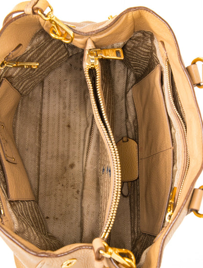 Prada Vitello Daino Leather Top Handle Bag