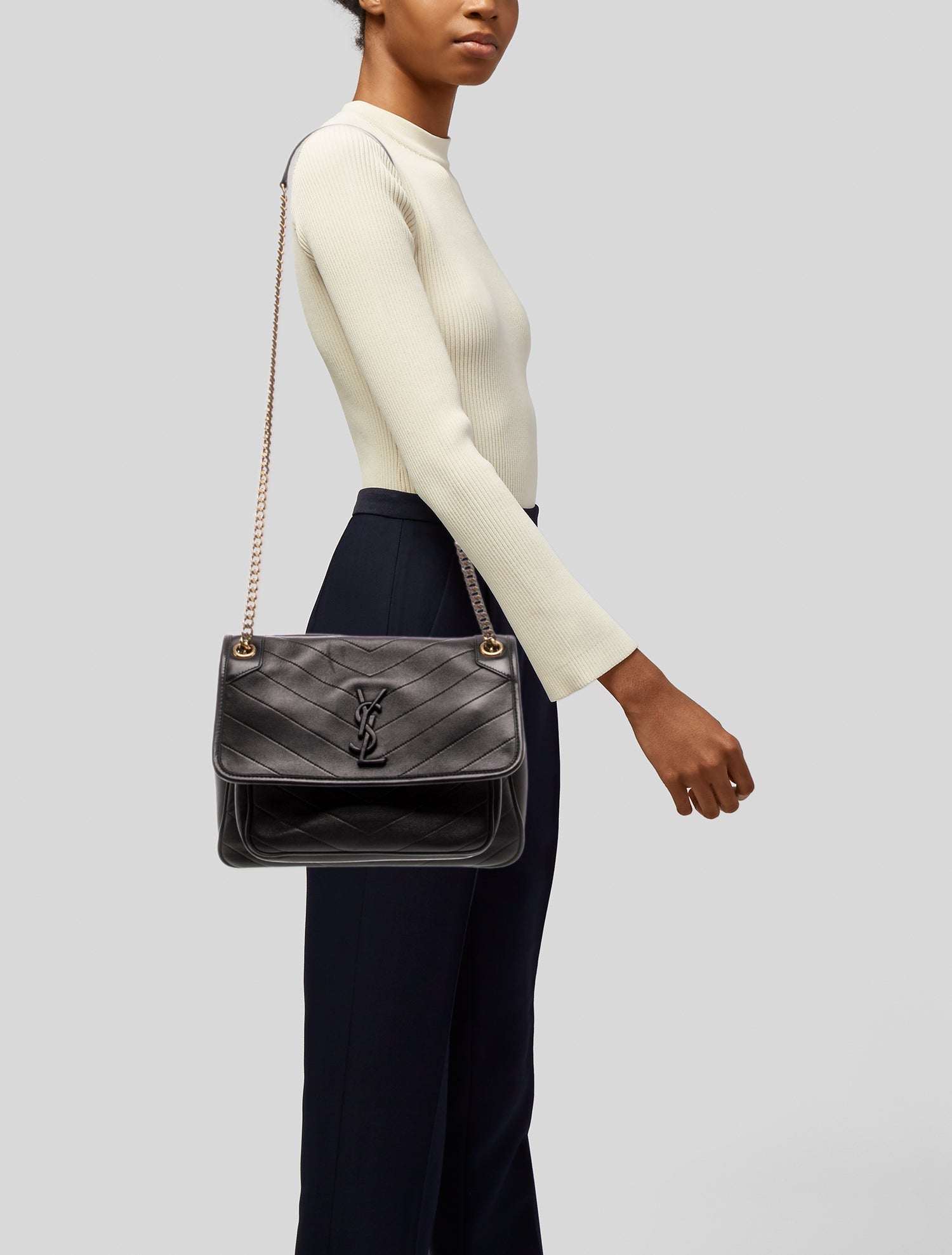 Saint Laurent Chevron Niki Medium