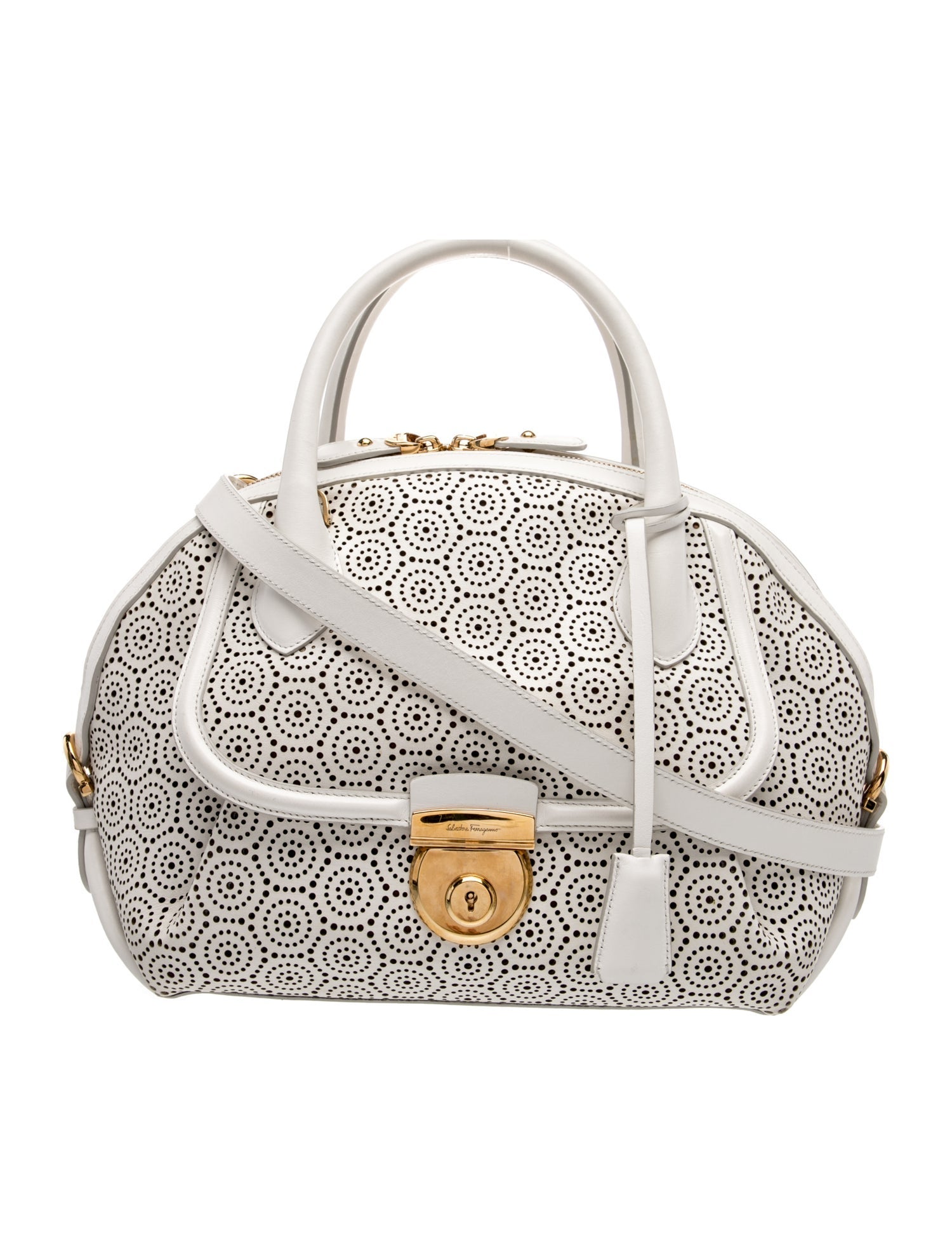 Salvatore Ferragamo Leather Top Handle Bag