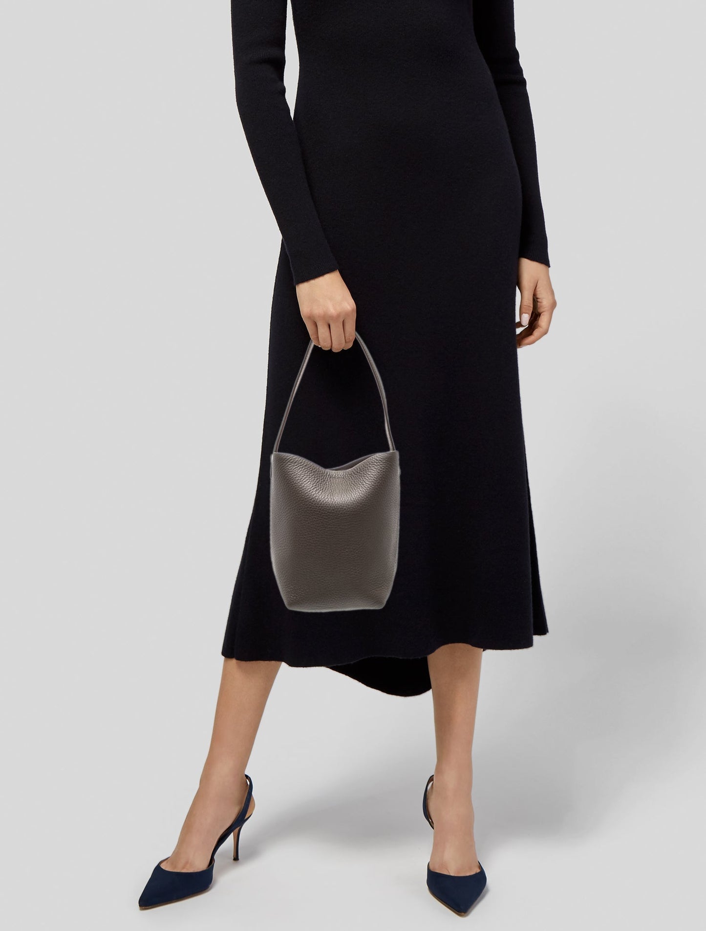 The Row Leather N/S Park Tote Small
