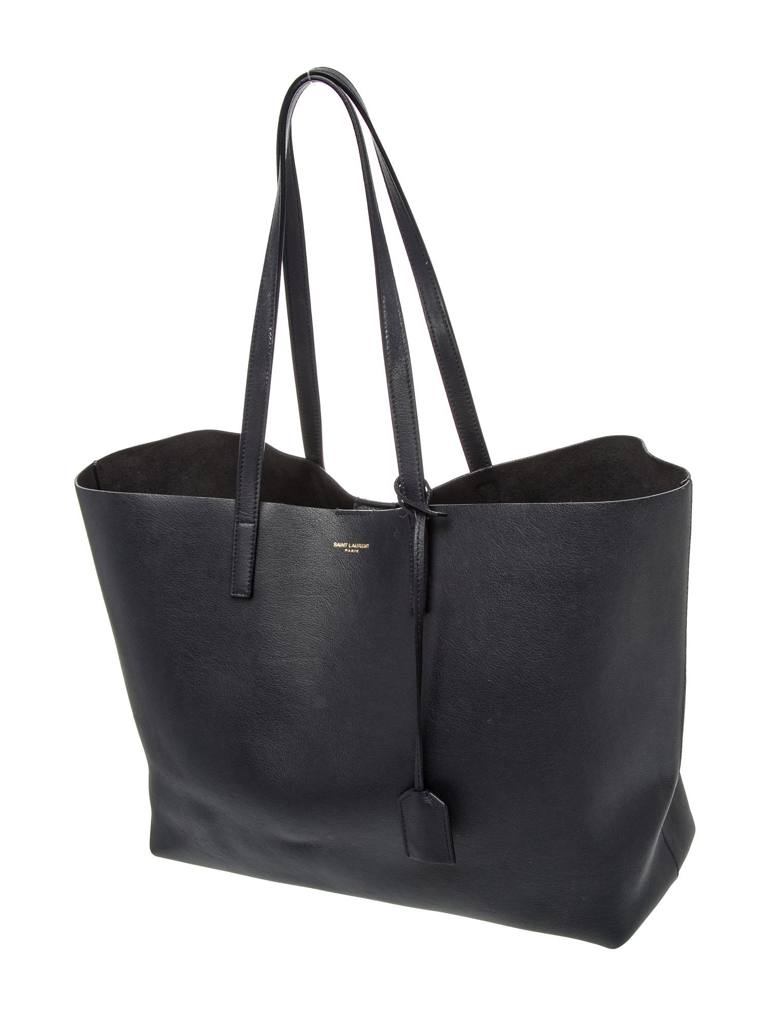 Saint Laurent Leather Shopping Tote Large