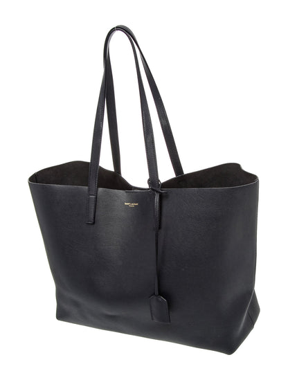 Saint Laurent Leather Shopping Tote Large