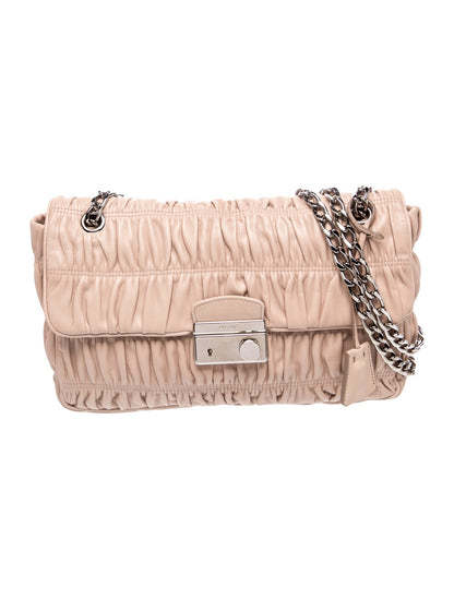 Prada Nappa Gaufre Leather Shoulder Bag