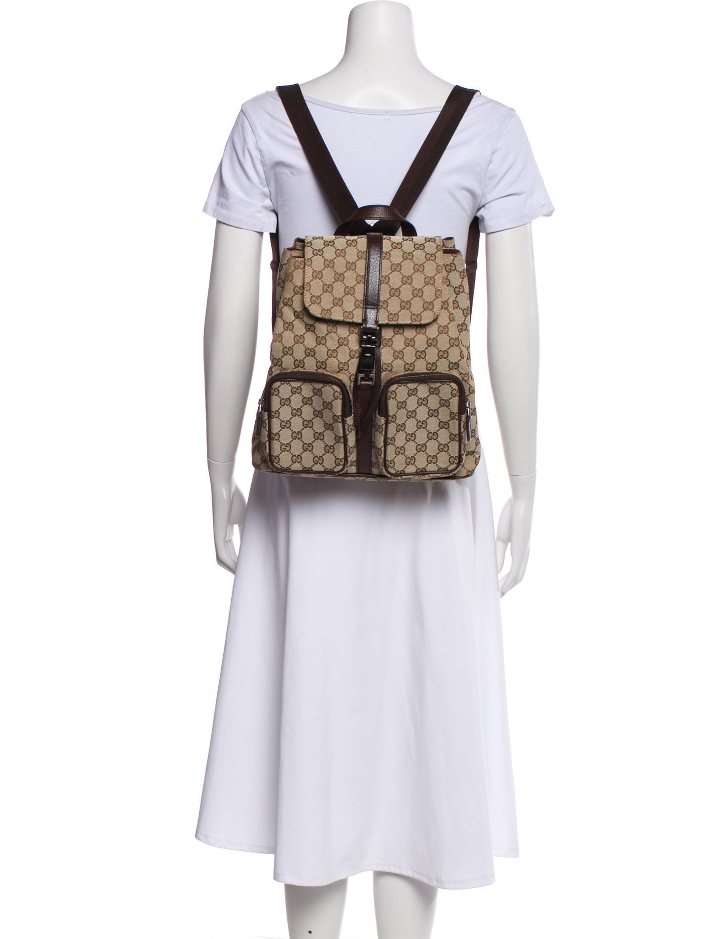 Gucci GG Canvas Jackie Backpack Vintage