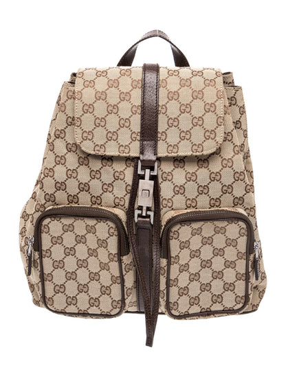 Gucci GG Canvas Jackie Backpack Vintage