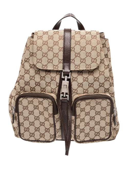 Gucci GG Canvas Jackie Backpack Vintage