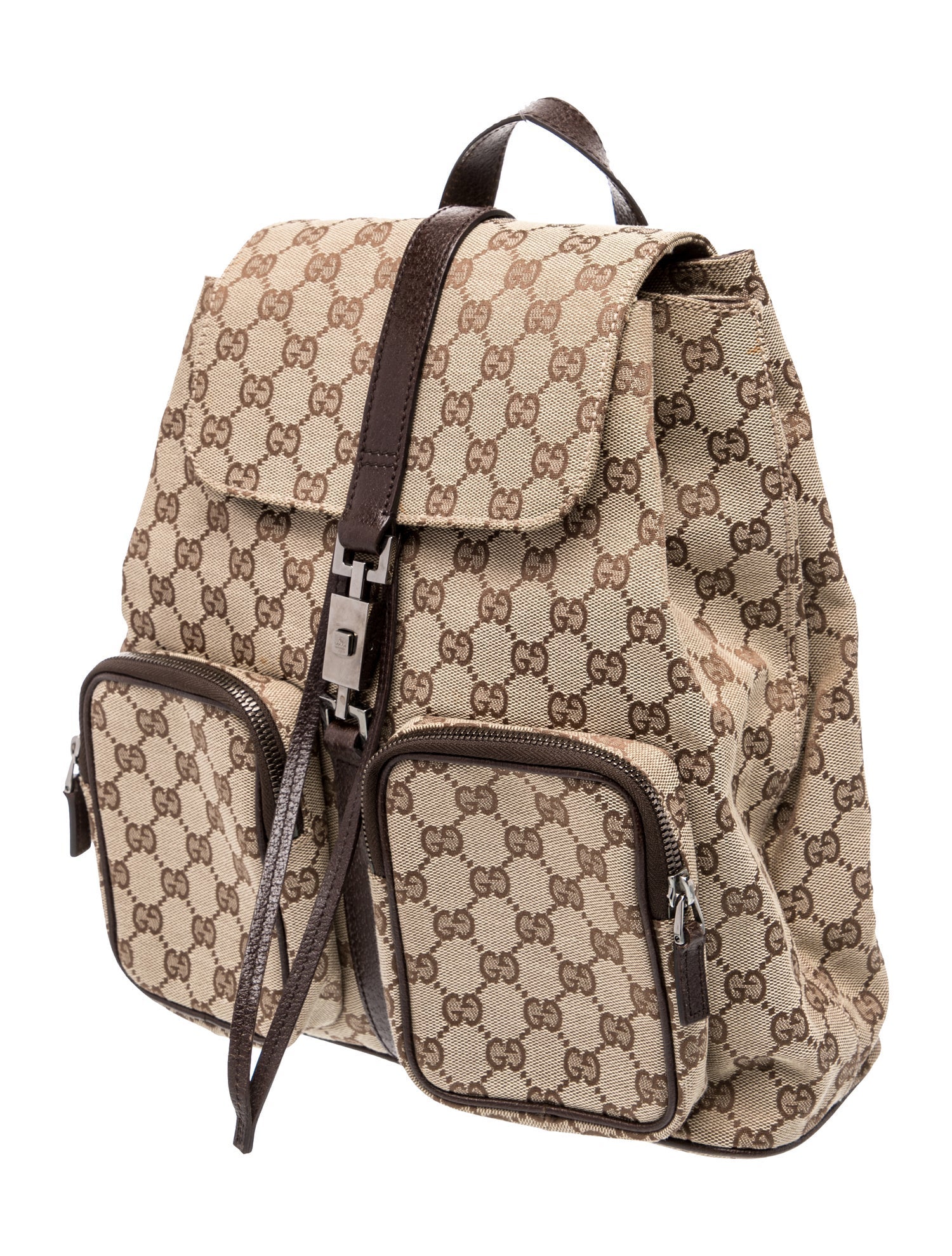 Gucci GG Canvas Jackie Backpack Vintage