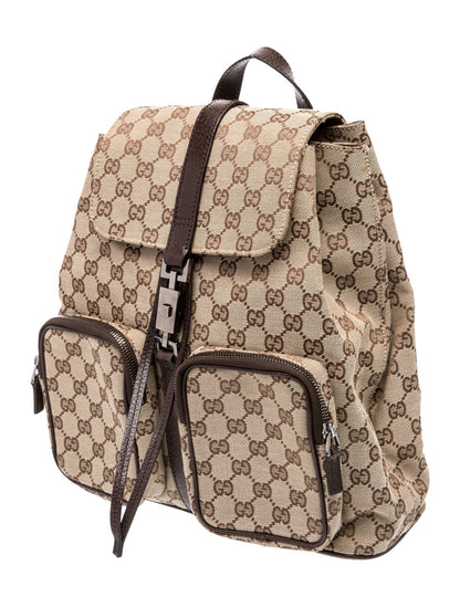 Gucci GG Canvas Jackie Backpack Vintage